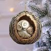 Yousheng Animal Christmas Ornament 2D Acrylic Cartoon Forest Animal Xmas Tree Hanging Decoration for Holiday Home Decor