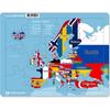 Puzzle Gallery World Map Line Puzzle Wood European Maps Puzzle, 1, 40 Pieces, Korea Best Toddler Puzzle