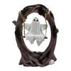 Halloween Ghost On Tree Swing Figurine Swinging Cartoon Ghost Statue Ornament Home Office Garden Patio Lawn Bookshelf Desktop Decoration