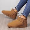 Women's Winter Warm Cotton Shoes Plus Size Low Top Snow Boots Outdoor Women's Cotton Boots