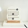 Wood Perpetual Calendar Desktop Acrylic Calendar Stand Week Month Day Display Desk Decor for Home Office Shop Bar