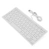 78 Keys Ultra Thin Mini USB Wired Keyboard for Desktop Computer Laptop PC (White)