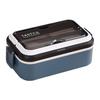 1 Set 700/1400ML Bento Box Grid Design Single/Double-layered Water-filled Heating Lunch Box