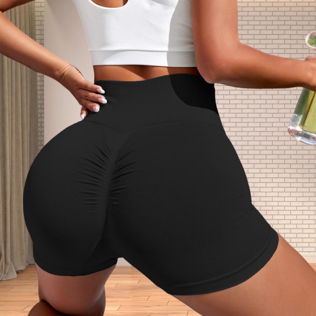Women's High Waist Peach Lift Hip Sports Shorts Tight Yoga Shorts