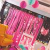 3 Roll Crepe Paper Cuttable Crepe Paper Streamers Backdrop Decor for Wedding