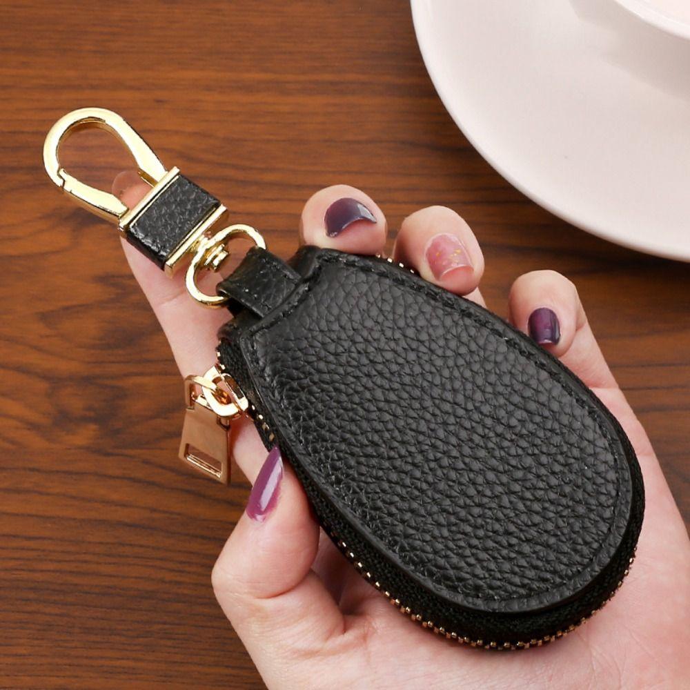 Hook Car Key Bags Zipper Coin Purse Durable Keychain Holder Men Women
