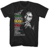100% Cotton TOPS UNISEX TEES Bob Marley Good Music Hits T Shirt Mens Rock and Roll Classic Band Tee New Black