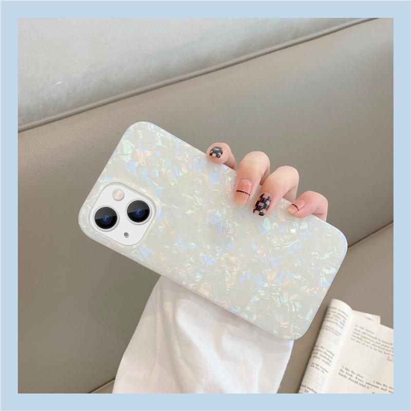 Dream Shell Glitter IMD Phone Case For iPhone 16 Plus 15 Pro Max 14 Pro 13 12 11 Shockproof Slim Hard Bumper Cover