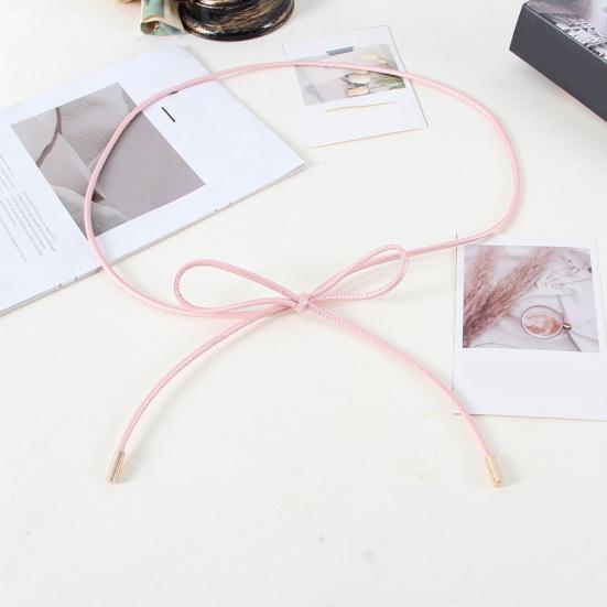 Imitation Leather Belt Lace-up Decorative Waistband Dress Shirt Tops Belt Versatile Fashion Accessory