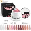 Jelly Nail Gel Polish Soak Off UV LED Gel Extend Sculpture Nail Art Supply 14 Colors Optional