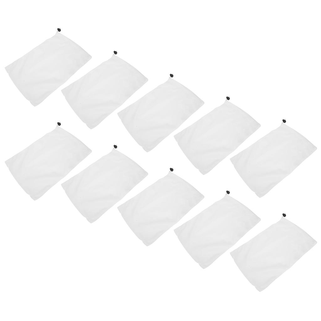 10Pcs Filter Bag Swimming Pool Skimmer Mesh Dust Strainer Bags Replacement Cleaning Tools