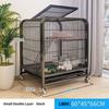 Window Openable Mesh Cat Cages Creative Pet Villa Duplex Luxury Cat Dog House Large Capacity Indoor Cat Cage for Household Use