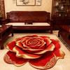 Non-Slip Floor Mat 3D Realistic Floral Pattern Bath Mat Super Absorbent Rug Quick-Drying Easy Maintenance Door Mat