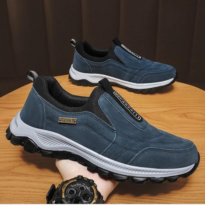 Модная обувь весна осень Большие размеры Мужская обувь Повседневная легкая походная обувь Лоферы для кемпинга на открытом воздухе Мужская мода комфорт Нескользящая плоская обувь Zapatos