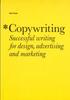 The Copywriting: Successful Writing for Design, Advertising,marketing Book