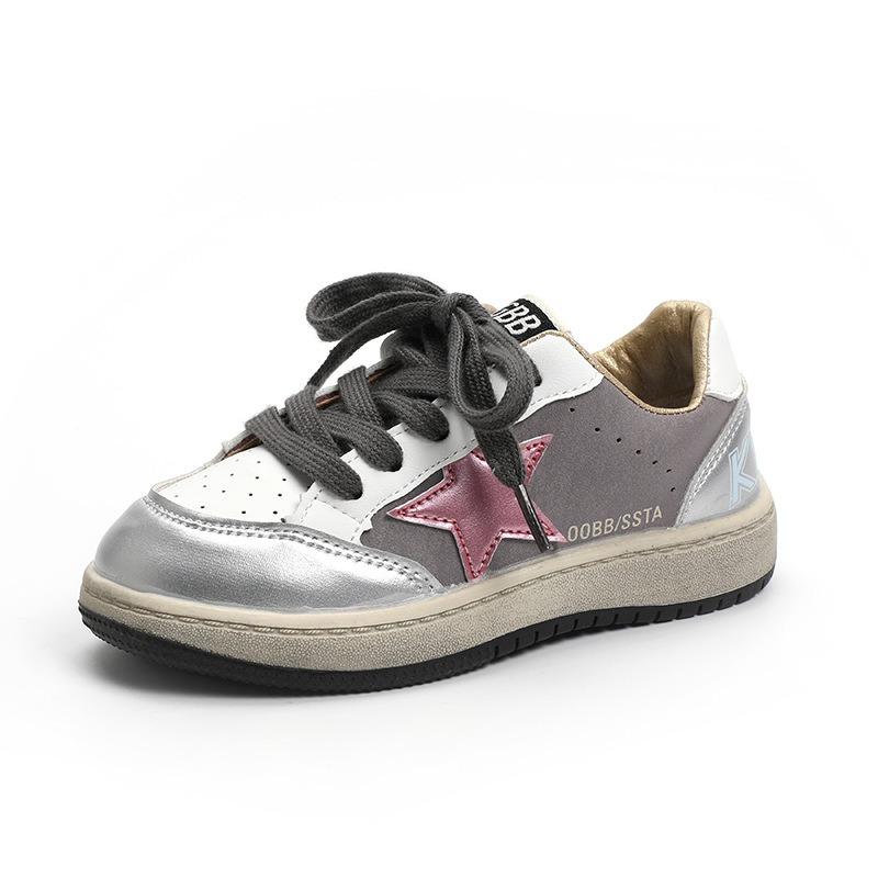 Autumn New Children's Shoes Boys Soft-soled Breathable Casual Shoes Girls Versatile Board Shoes Medium and Older Children's Tide Single Shoes