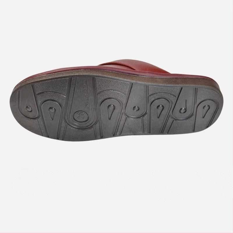 Fleece Warm Winter Cow Split Leather Unisex Handmade Slippers Slip On Soft Comfortable Bedroom Indoor Flats Men Women Padded Warm Slippers Shoes