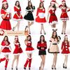 2025 Red Lace Christmas Dress New Year Cosplay Lingerie Set