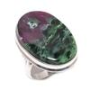 Natural Ruby Zosite Gemstone 925 Sterling Silver Jewelry Ring Size 8 M9U02