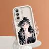 Soft Silicone Square Ladder Printing Pattern Phone Casing Full Cover Camera Shockproof Protection Rubber Case for Samsung