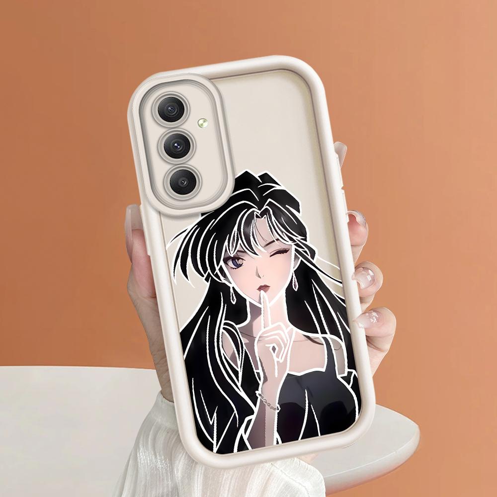 Soft Silicone Square Ladder Printing Pattern Phone Casing Full Cover Camera Shockproof Protection Rubber Case for Samsung