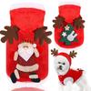 Autumn and Winter Warm Pet Cat and Dog Clothes, Reindeer and Dog Christmas Outfits, New Year and Festival Cat Supplies