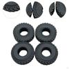 4Pcs RC Crawler Tires Rubber Tyre Set for 1/16 Car with Foam Inserts Outer Diameter 2.8 Inch/71mm
