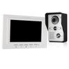 7 Inch Wired Video Doorbell Indoor Monitor with IR-CUT Rainproof Outdoor Camera Visual Intercom