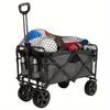 Elastic Nylon Net for Folding Wagon Garden Cart Folding Trolley Cart Beach Cart Heavy Duty Nylon Net with Storage Bag