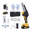 Mini Chainsaw Cordless 6 Inch Portable Electric Chainsaw Brushless Handheld Chain Saw with 2