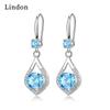 Lindon Copper Alloy Zircon Earrings Drop Earrings For Women Wedding Party Gifts