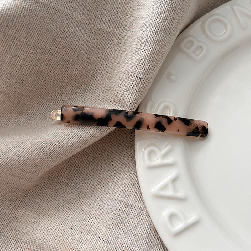 French Acetate Gradient Colorful Side Clamp Fashion Print Hair Clip Hairpins Barrettes For Girls Hair Accessories Headdress