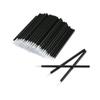 Lip Brush Applicator Makeup Disposable 100 Pieces PYO Cookie Paint Nail Polish Cosmetic Brushes for Cookies Mini Black, Black