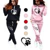 Cute Prints Hoodie Set Women Sportsuits Two Piece Suits Hooded Sweatshirts Long Pants Fashion Sets