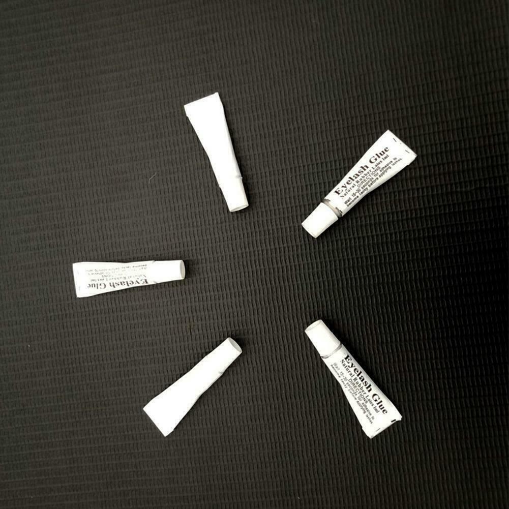 10x Natural Rubber Latex Eyelash Waterproof White Glue Eye False Eyelash N5C1