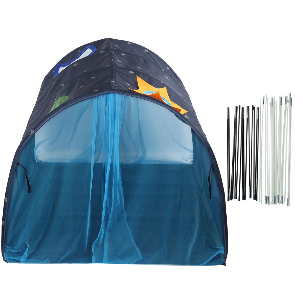 Portable Baby Tunnel Tent Children"s Bed Tent Crawling Tunnel Boys Girls Game House ToysBlue with