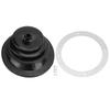 Gear Shift Handbrake Lever Boot Plate Kit Dustproof Black Rubber Round 5.250in13.3cm Universal