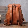 Retro Men's Large Capacity Genuine Leather Cowhide Backpack - Crazy Horse Travel & Motorcycle Bag