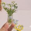 1:6 1:12 Miniature Dollhouse Flower with Vase Dollhouse Bouquets Accessories Mini Floral Arrangement Toy Micro Landscape Decoration Living Room