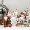 Christmas Doll Santa Claus Figurine 30cm Classic Figure for Holiday Window Display