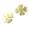 [P8212] - Handmade Gold 'Clover' Earrings - 10x10 Mm