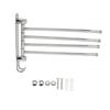 4-swivel Towel Rack Bar Rod Rail Holder Bathroom Kitchen 304 Stainless Steel