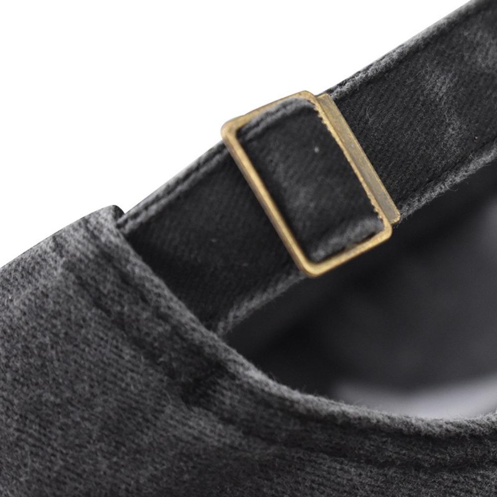 Solid Color Peaked Cap Embroidered Sunscreen Sun Hat Retro Cherry Baseball Cap  Hiking