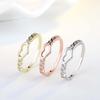 Women Hollow Heart Rhinestone Inlaid Finger Ring Wedding Party Jewelry Gift