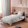 "Noah" Cotton Gauze Duvet Cover Set 140 X 200 for Single Bed - Noah Pearl