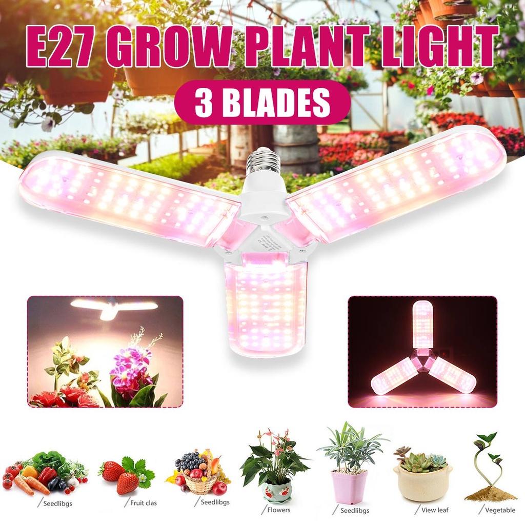 120/180/240W LED Grow Lamp Foldable Full Spectrum LED Plant Growth Lamp Indoor Grow Lights E27 Hydroponic Plants Grow