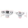 Wide Mouth Canning Funnel with Handle for Mason Jars, Stainless Steel Kitchen Funnel Strainer for Regular and Wide Mouth Jars