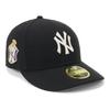 New Era LP 59FIFTY Cap MLB New York Yankees NY Black 1 Black Side Patch Under Exclusive To and Low Perfect for Spring and Summer Popular Size Stickers