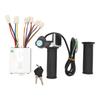 Controller Throttle Grip Set 12V500W Electric Speed Controller Display Throttle Rubber Grip with