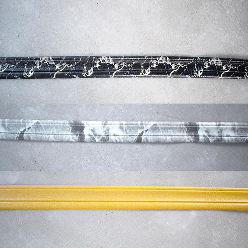 2.35M Removable Border Baseboard Wallpaper Waist Line 3D Marble Wall Sticker Self-adhesive